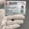 Natural Ruby 4.05ct Certificate