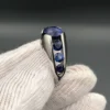 Natural Blue Sapphire Ring 18K Gold