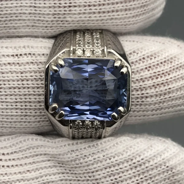 Natural Blue Sapphire Ring – 11.80ct, Ceylon Origin