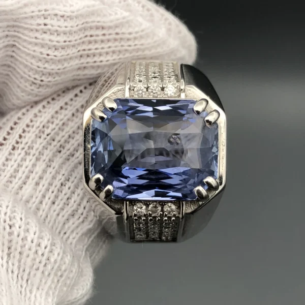 Natural Blue Sapphire Ring 2b Natural Blue Sapphire Ring – 11.80ct, Ceylon Origin