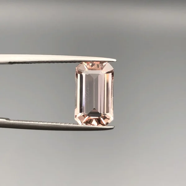 Natural Pinkish Orange Katlang Topaz 4.67 Carat Octagon Cut