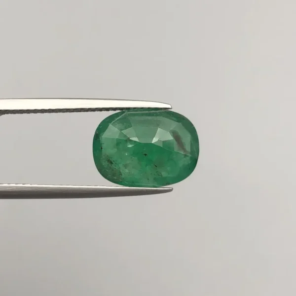 Natural Swat Emerald 4.29ct Cushion Cut Green Emerald Gemstone Pakistan