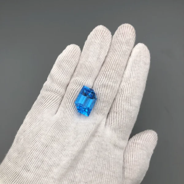 Swiss Blue Topaz 39.79 Carat Certified Fancy Cut 4 Swiss Blue Topaz 39.79 Carat Certified Fancy Cut