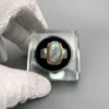 Natural Australian Opal 4.40ct in Custom Silver Ring 3 Natural Australian Opal 4.40ct Artisan Silver Ring featuring a genuine untreated Australian opal with vivid natural play-of-colour