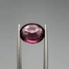 Natural Garnet 3.5ct B Natural garnet 3.5 carat purplish pink oval gemstone (back side)