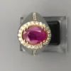 e4eab2cb-00d8-4105-aee4-26a9c98a8973 Natural Afghan Ruby 3.84ct & Natural Diamonds 0.77ct in Bespoke Silver Ring