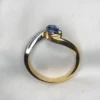 Sapphire Engagement Ring in 18K Gold Sapphire engagement ring with 0.69ct pear shape sapphire and 0.10ct diamonds in 18K gold