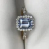 858ac2f4-4419-4ea3-b0cb-d56a1899c103 Emerald Cut Sapphire Gold Ring with Diamonds