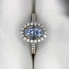 pastel blue sapphire gold ring