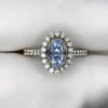 pastel blue sapphire gold ring