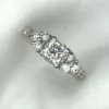 Natural Cushion Cut Diamond Ring in 14K Gold Natural cushion cut diamond ring in 14K gold with approximately 1.00ct diamonds