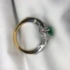 d7535405-6cd9-4c75-adef-72c417378641 1.37ct emerald gold ring with diamonds
