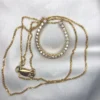 14K Gold Horseshoe Diamond Pendant 14K gold horseshoe diamond pendant with approximately 0.42ct diamonds